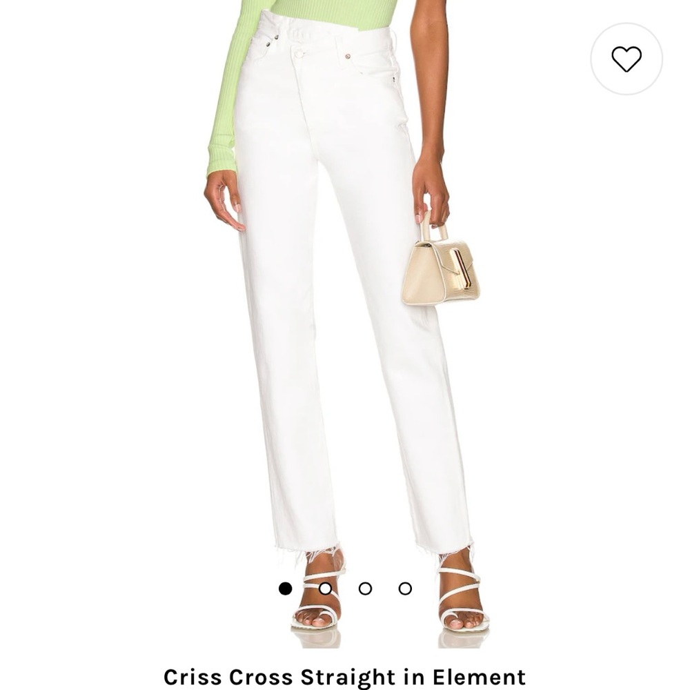 AGOLDE STRAIGHT CRISS CROSS JEANS
